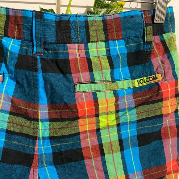 Volcom bright check men’s skate mid shorts 30 - Picture 12 of 12